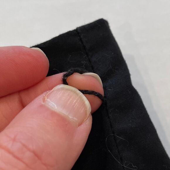 Heart Soul Black Cotton A-Line Skirt Pink Floral Applique Embroidered, Size 5 - Picture 12 of 12